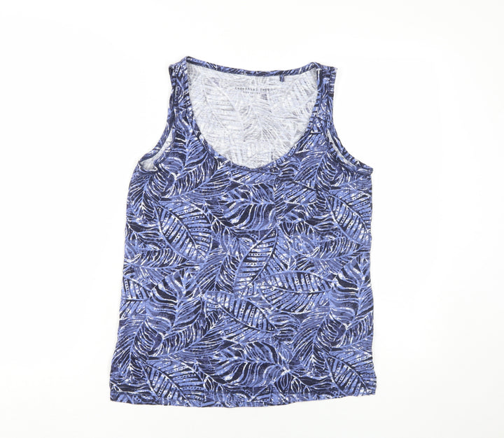 Principles Women's Blue Floral Tank Top Size 12
