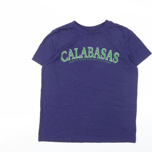 Next Women's Purple T-Shirt, Size 12, Crew Neck