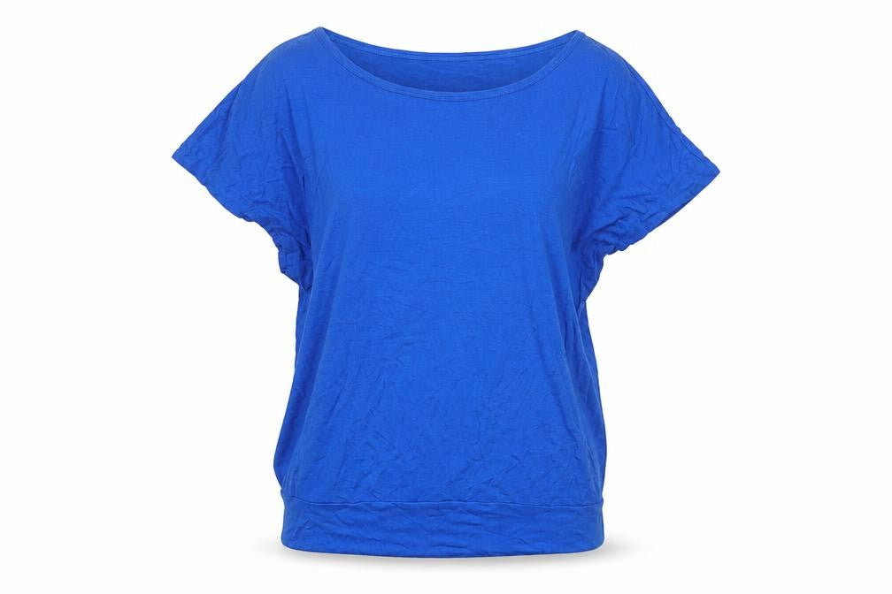 Front view of EMP Women's Blue Basic T-Shirt -, size S