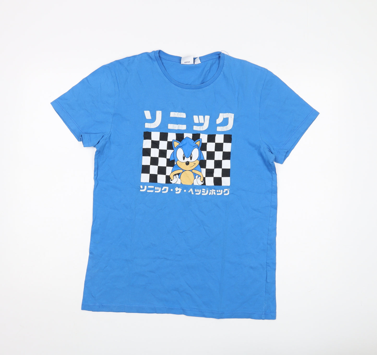Sonic The Hedgehog Blue Men's Medium Cotton T-Shirt