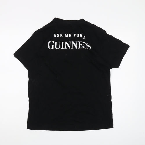 Guinness Men's Black L Six Nations Logo T-Shirt