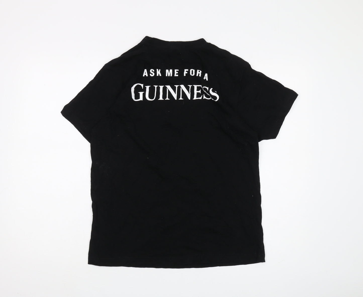 Guinness Men's Black L Six Nations Logo T-Shirt