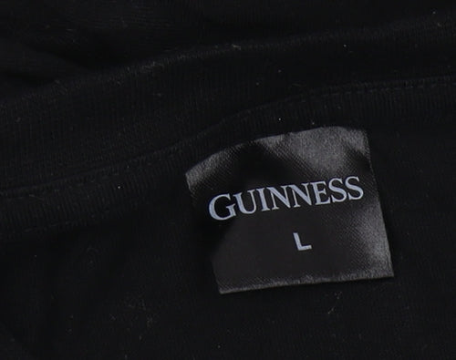 Guinness Men's Black L Six Nations Logo T-Shirt