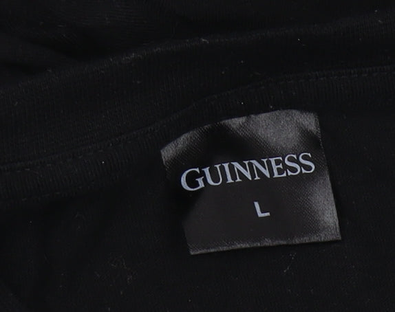 Guinness Men's Black L Six Nations Logo T-Shirt