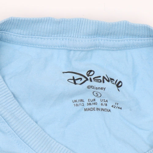 Disney Women’s Blue Stitch T-Shirt, Size S, Casual Wear