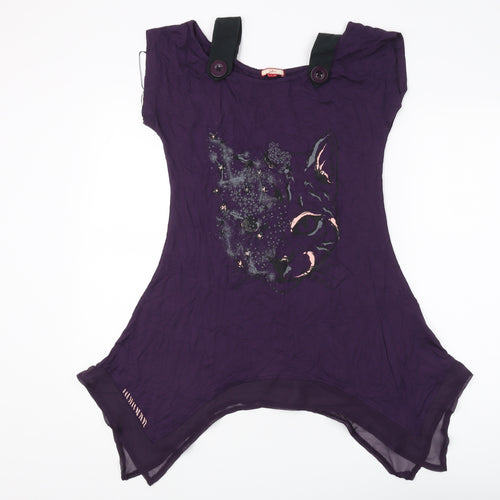 Joe Browns Women Purple Tunic T-Shirt Size 12