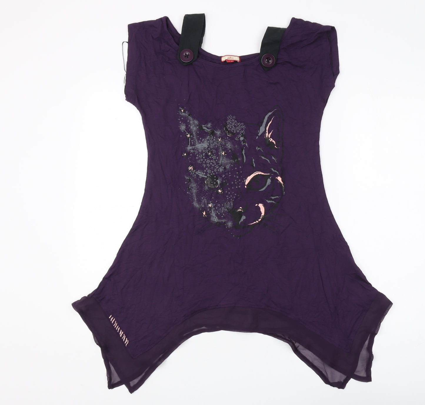 Joe Browns Women Purple Tunic T-Shirt Size 12