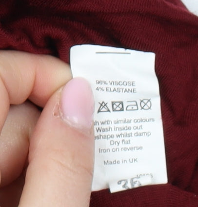 River Island Women's Red Bodycon Midi Dress Size 8