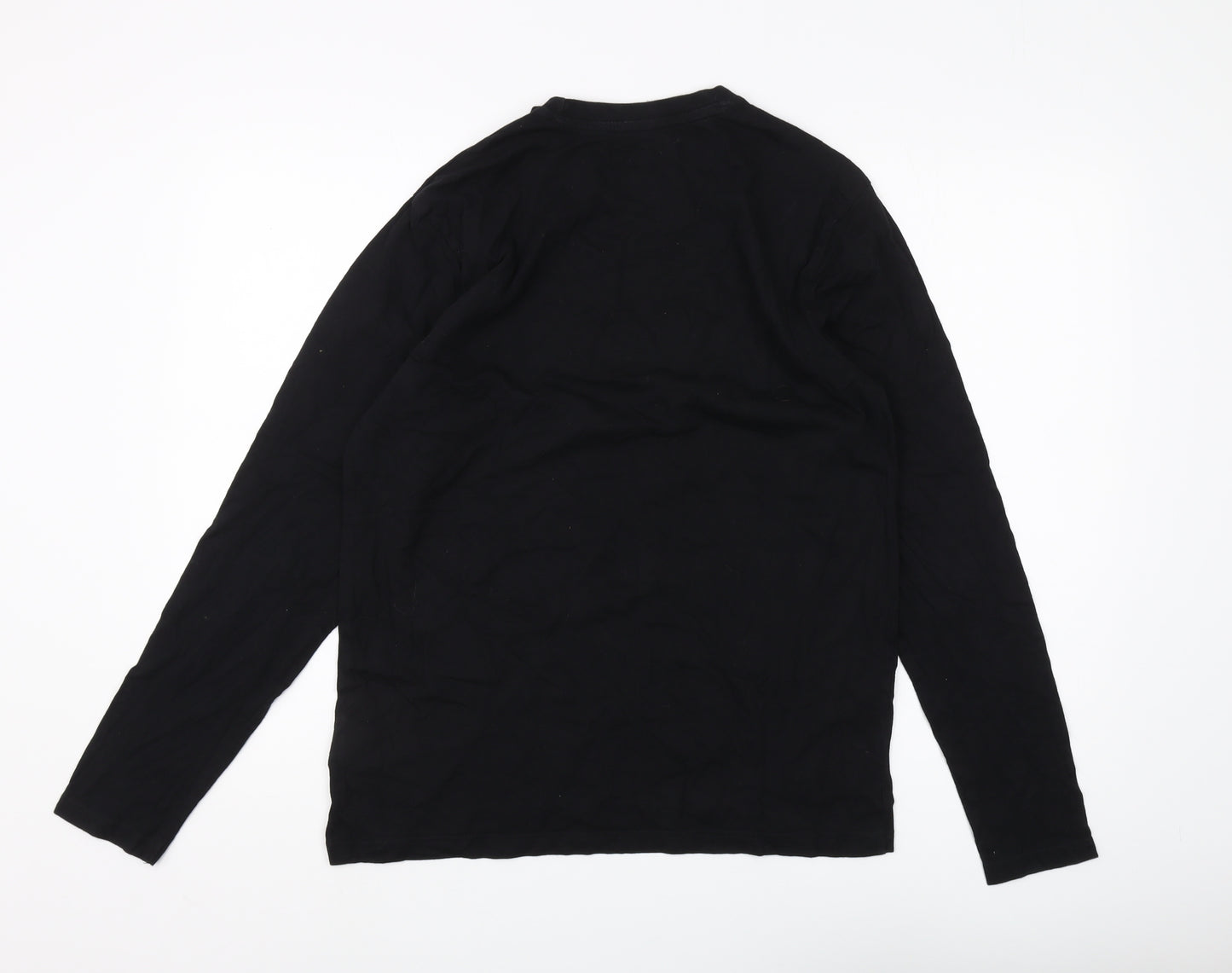 Element Men's Black M Long Sleeve Cotton T-Shirt