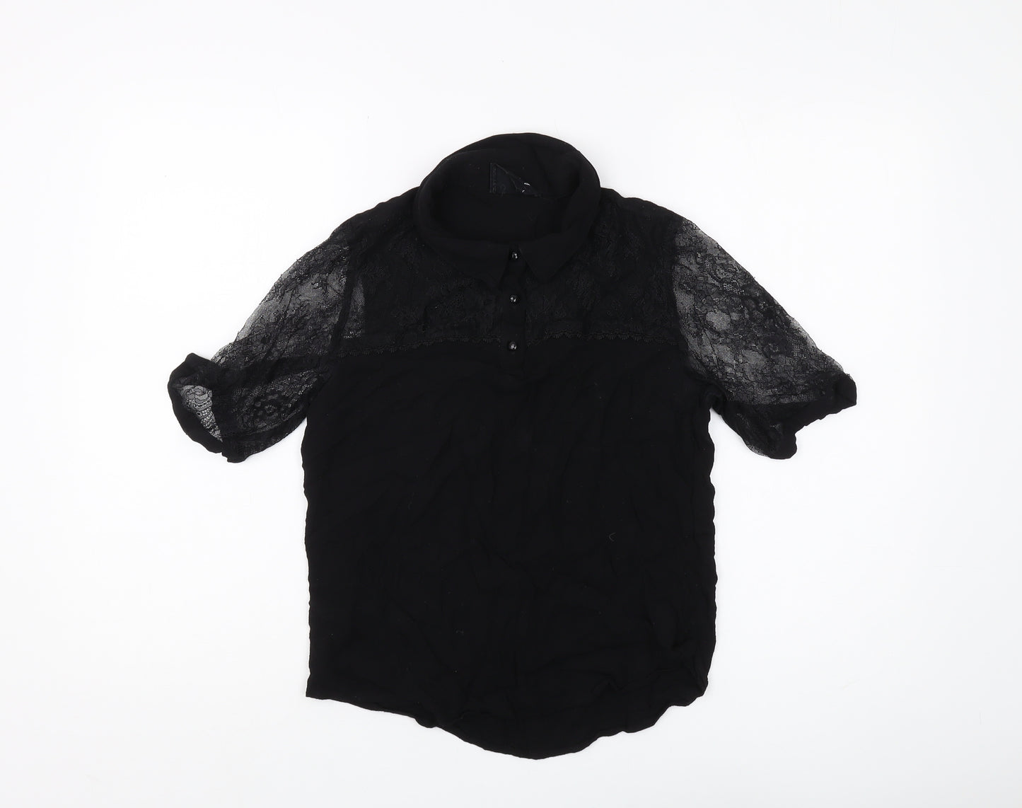 School Rag Women's Black Lace Blouse Size 2
