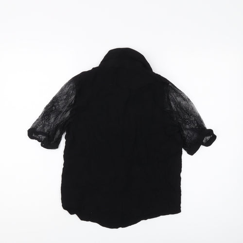 School Rag Women's Black Lace Blouse Size 2