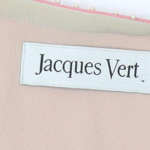 Jacques Vert Women’s Pink Embroidered Jacket Size 14