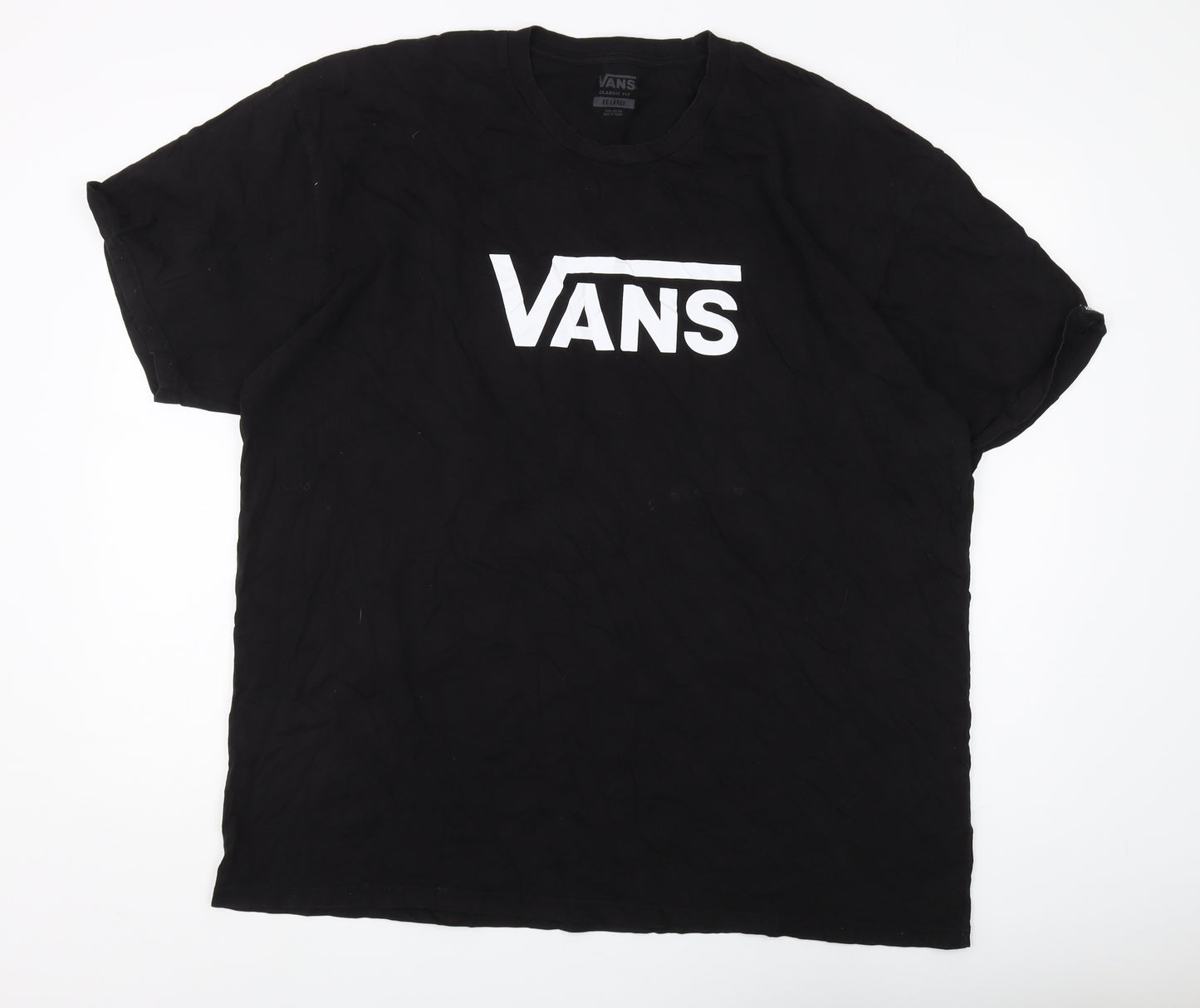 Vans Men's Black 2XL Cotton T-Shirt Classic Fit