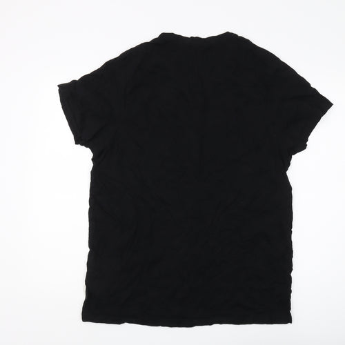 Lee Cooper Men's Black XL V-Neck T-Shirt
