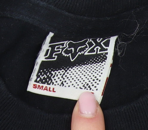 Fox Men's Black S Graphic Logo T-Shirt