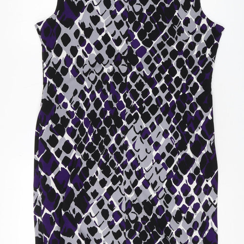 Planet Women's Purple Geometric Sheath Dress Size 14