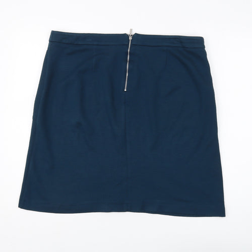 Roman Women's Blue Pencil Skirt, Size 18
