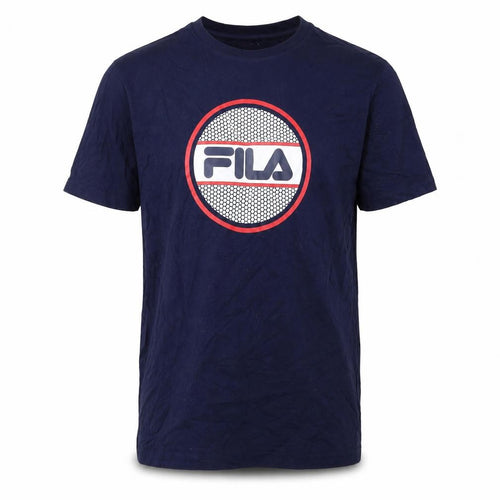Fila Men's Blue Crew Neck Short Sleeve T-Shirt S