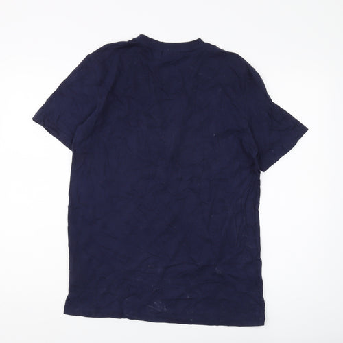Fila Men's Blue Crew Neck Short Sleeve T-Shirt S
