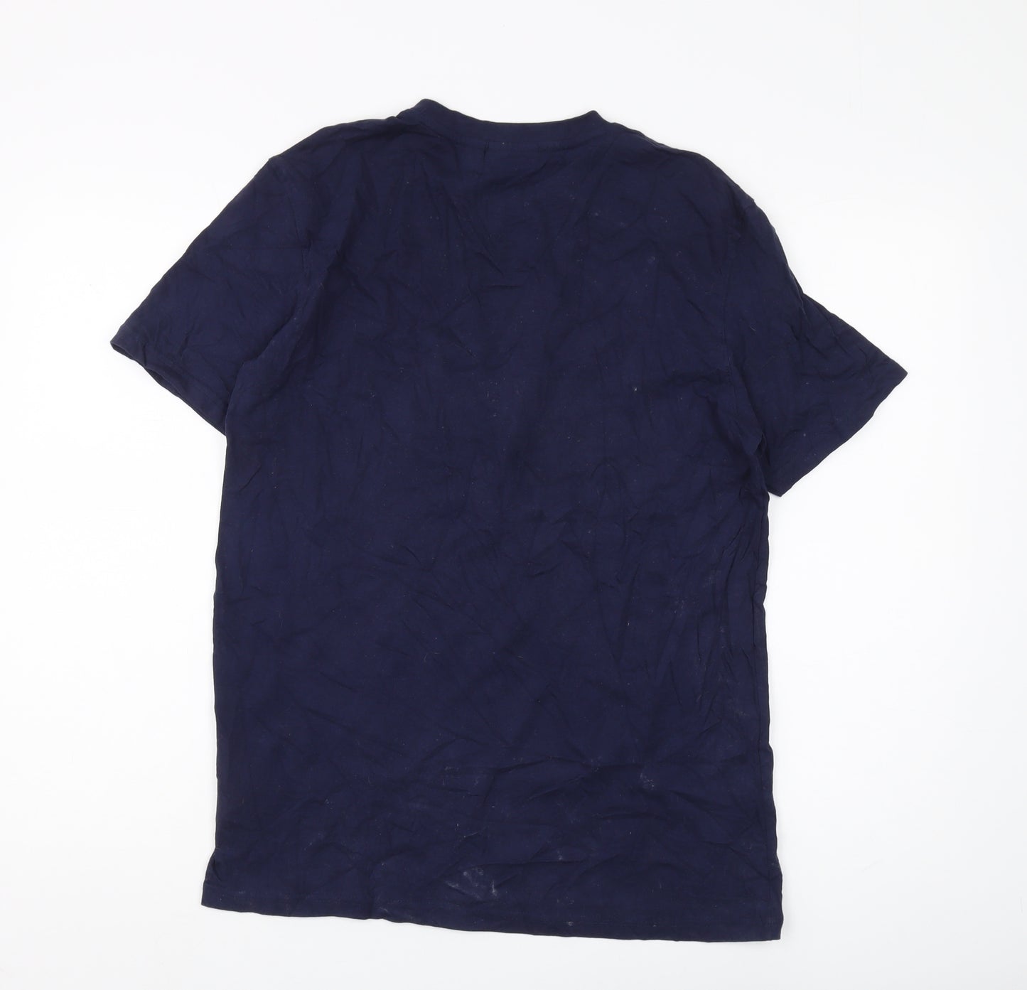 Fila Men's Blue Crew Neck Short Sleeve T-Shirt S