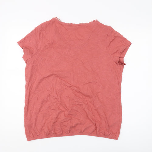 Next Women's Pink Short Sleeve Jersey Top Size 20