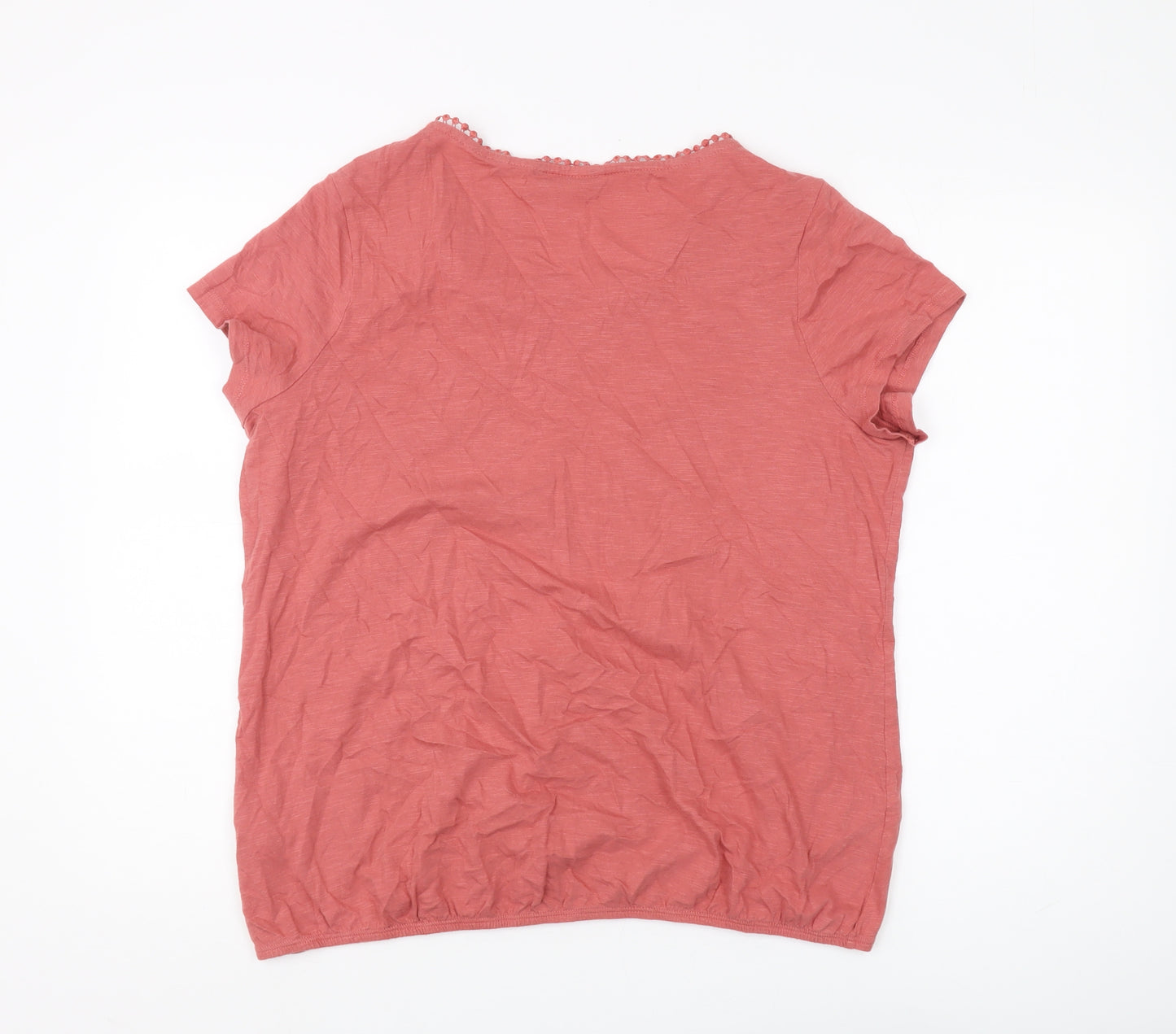 Next Women's Pink Short Sleeve Jersey Top Size 20