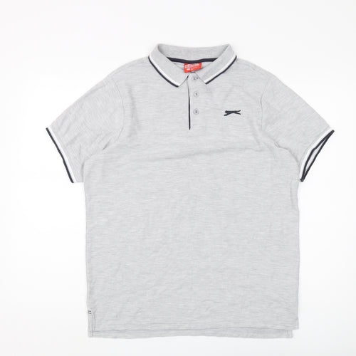 Slazenger Men's Grey Polo - M, Comfortable and Stylish