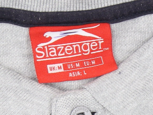 Slazenger Men's Grey Polo - M, Comfortable and Stylish