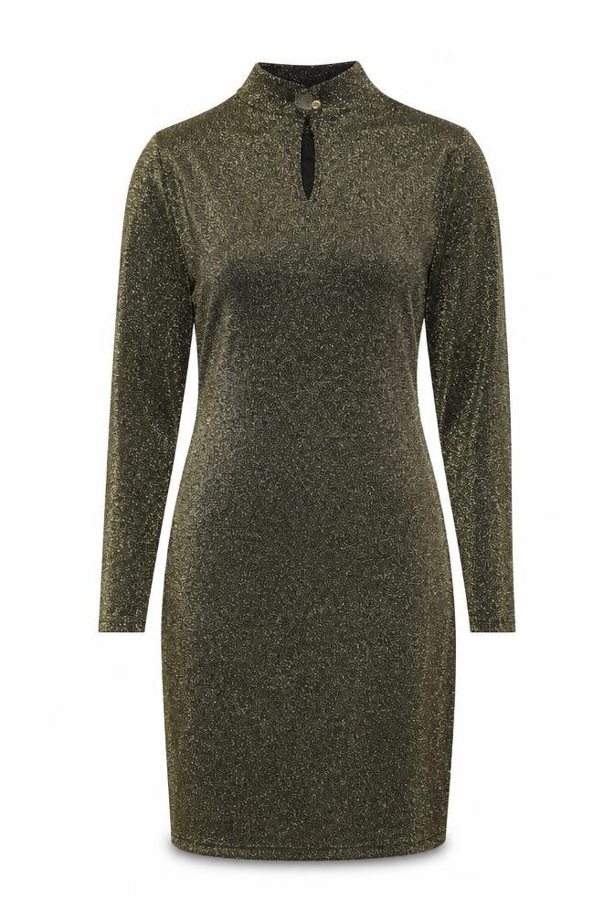 Oasis Women's Green Bodycon Dress S Long Sleeve