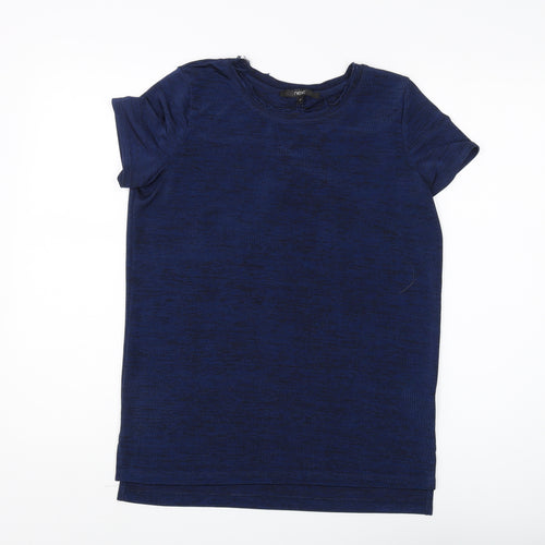 Next Women's Blue T-Shirt Size 10 Round Neck Jersey