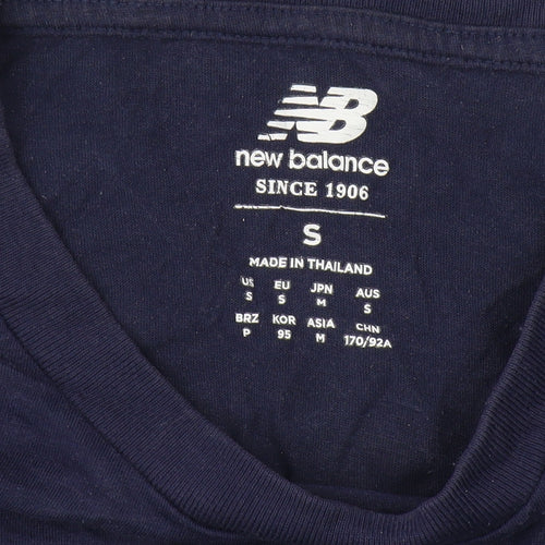 New Balance Men's Blue S Logo T-Shirt
