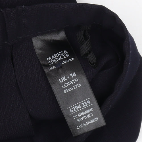 Marks & Spencer Women's Black Pleated Skirt Size 14