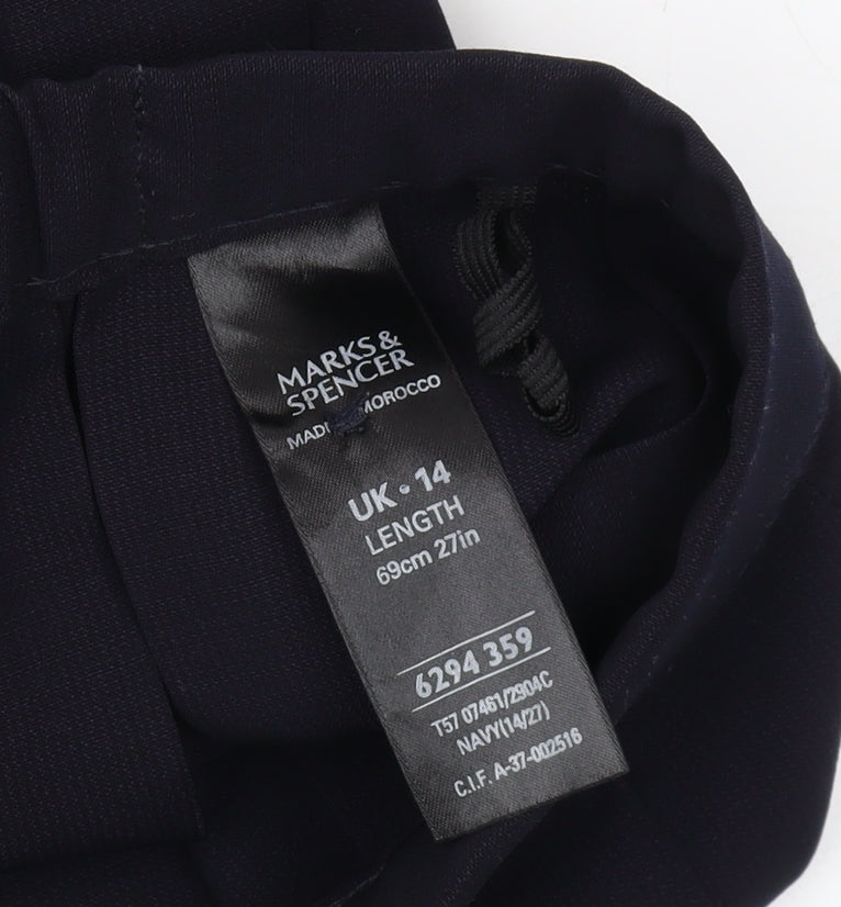 Marks & Spencer Women's Black Pleated Skirt Size 14