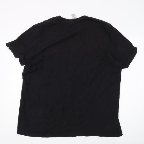 Adidas Men's 2XL Black Graphic Logo T-Shirt