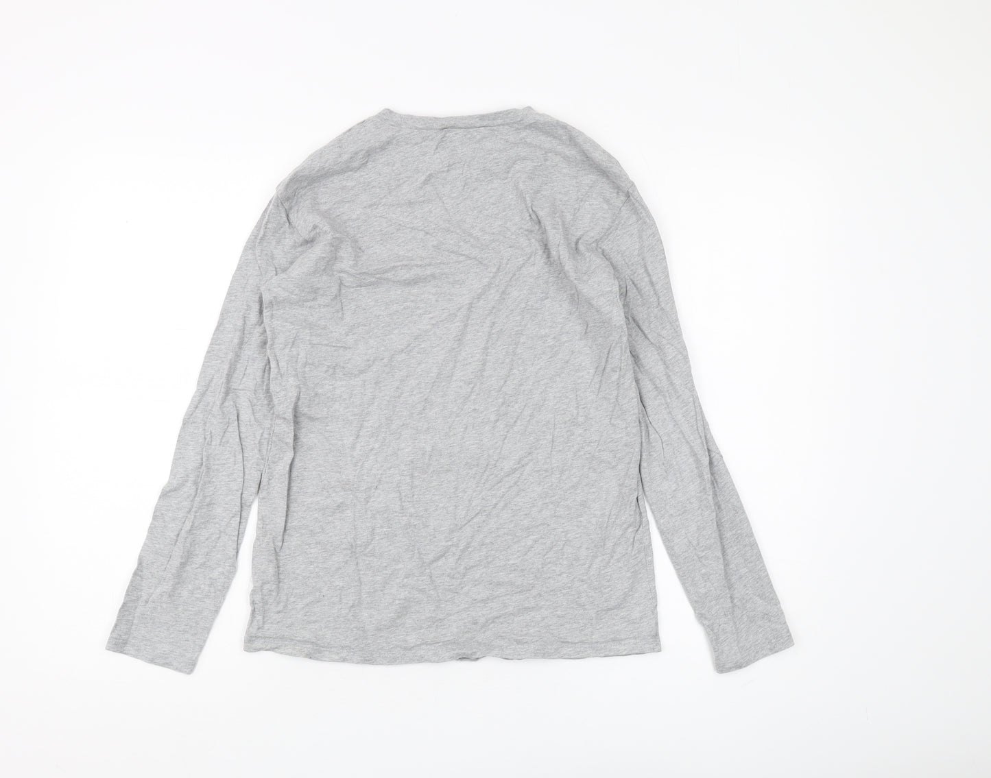 United Colors of Benetton Boys Grey Graphic Long Sleeve T-Shirt 3XL