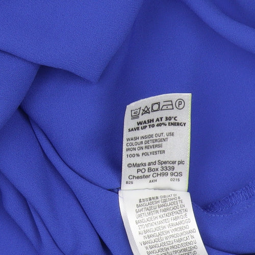 Marks and Spencer Women's Blue Blouse UK Size 12
