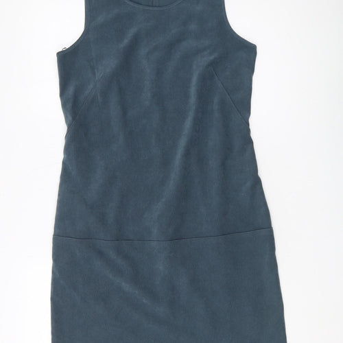 Next Women's Blue Sheath Dress UK 10 - Sleeveless, Casual