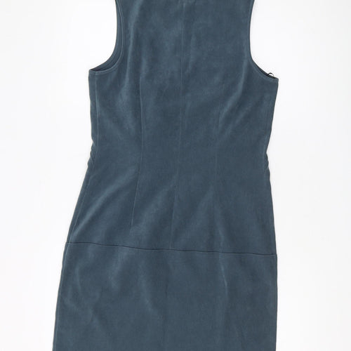 Next Women's Blue Sheath Dress UK 10 - Sleeveless, Casual