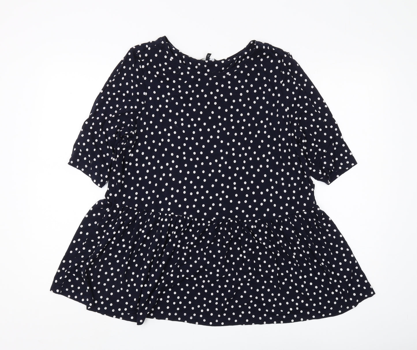 Next Women's Blue Polka Dot Blouse Size 16