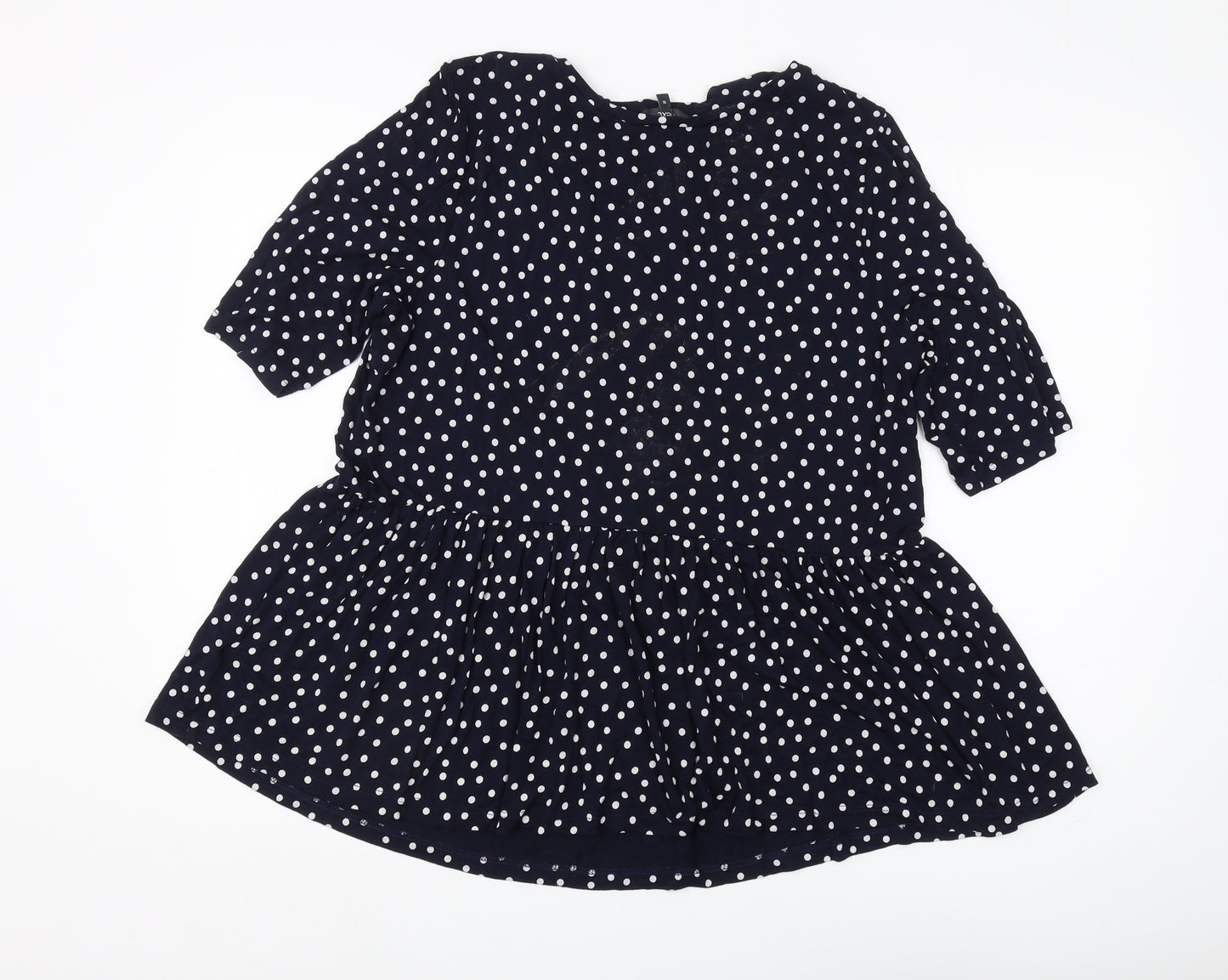 Next Women's Blue Polka Dot Blouse Size 16