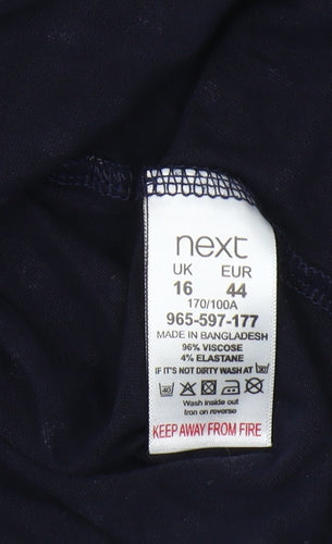 Next Women's Blue Polka Dot Blouse Size 16