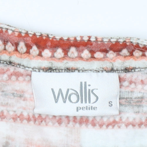 Wallis Women Multicoloured Geometric 3/4 Sleeve Blouse S