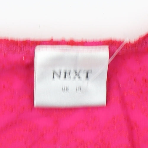 Next Women's Pink 3/4 Sleeve Basic Blouse Size 10