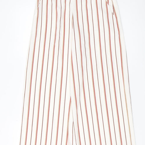 New Look Women's Multicoloured Striped Cropped Trousers