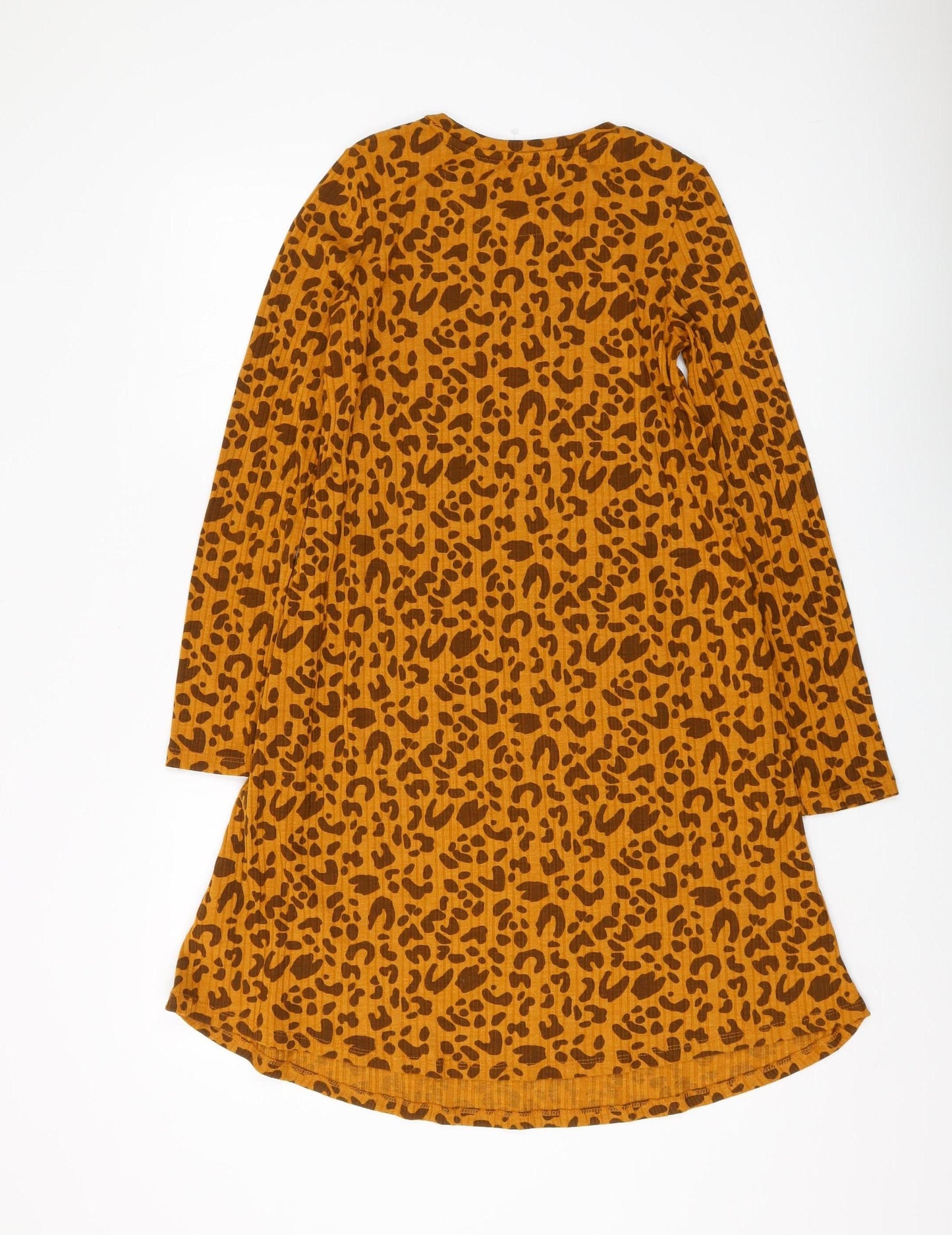 Marks and Spencer Women's Brown Leopard Print Dress, Size 8