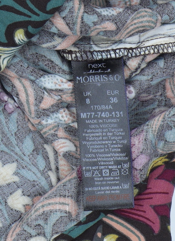 Next Women’s Multicoloured Floral Tunic Blouse, Size 8