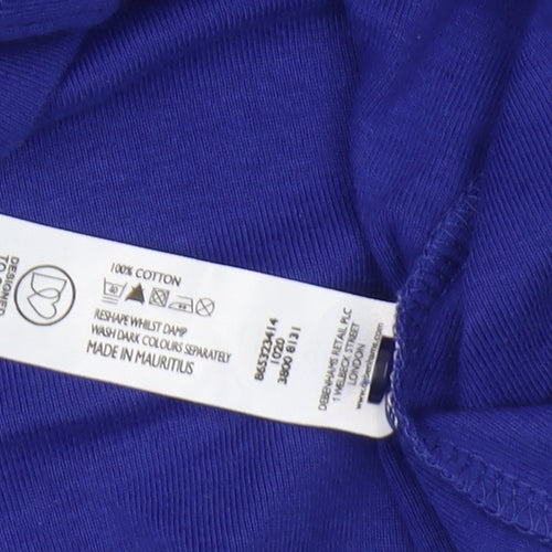 Maine New England Women's Blue Polo Shirt Size 18