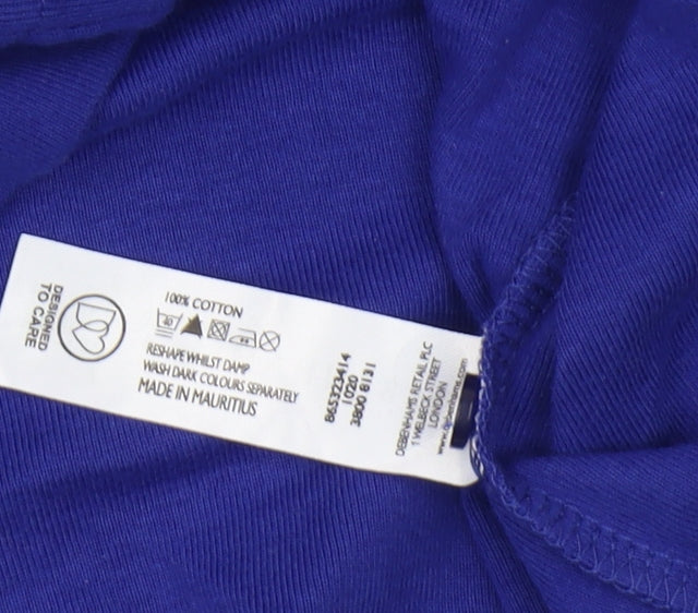 Maine New England Women's Blue Polo Shirt Size 18