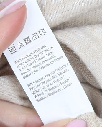 River Island Girls Beige Jumpsuit 9-10 Years with Ruffle Detail