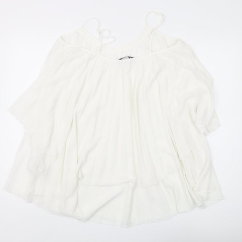 Zara Women's White Camisole Blouse Size 14